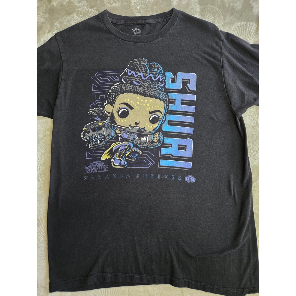 Funko Pop Tees Marvel Black Panther Wakanda Forever Shuri Graphic Shirt Mens M